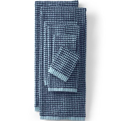 Turkish Quick-Dry Cotton Textured Gingham Hand Towel - image 1