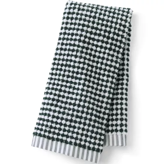 Quick-Dry Cotton Textured Gingham Hand Towel - primary