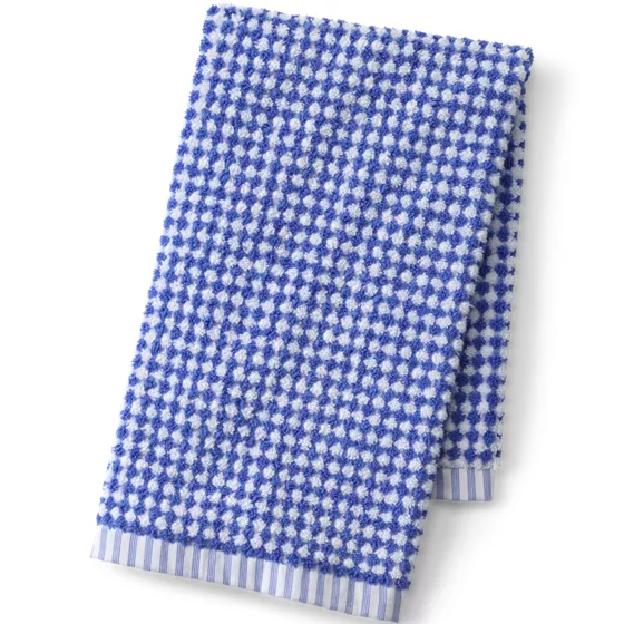 Quick-Dry Cotton Textured Gingham Hand Towel - primary