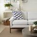 Mina Victory Life Styles Tufted Lines Cotton Decorative Throw Pillow, alternative image