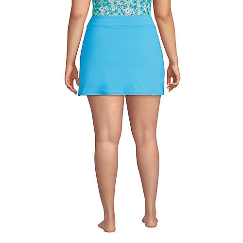 Women's Plus Size Chlorine Resistant Swim Cover-Up Swim Skirt Bottoms - Secondary