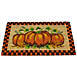 Northlight Checkered Pumpkin Fall Harvest Coir Doormat, alternative image