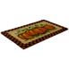Northlight Checkered Pumpkin Fall Harvest Coir Doormat, alternative image