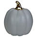Northlight 7" Gray and Gold Ceramic Pumpkin Table Top Decoration, alternative image