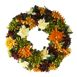 Northlight 19.25" Artificial Autumn Chrysanthemum Thanksgiving Fall Wreath, Front