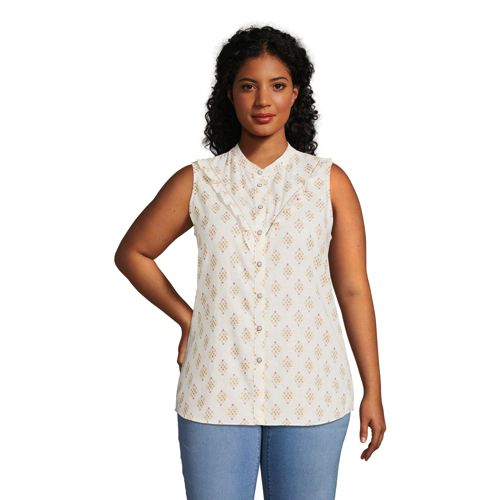 Lands end shop women's tops sale