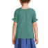 Girls Short Sleeve Eyelet Ruffle Sleeve Top, Back