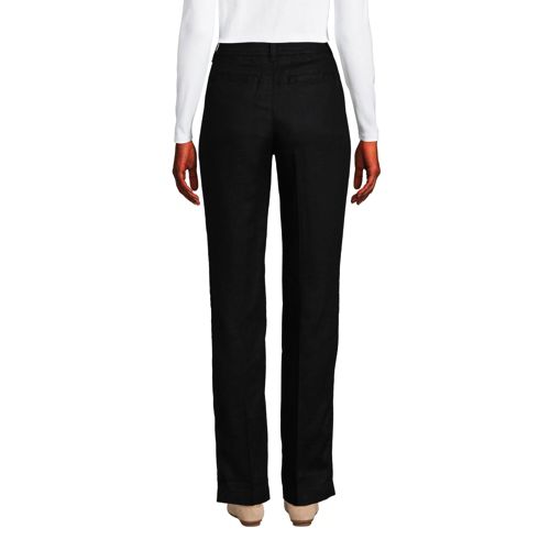 Pantalon Fuselé en Lin à Taille Haute, Femme Stature Standard image number 2