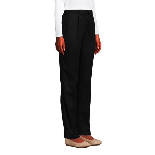 Pantalon Fuselé en Lin à Taille Haute, Femme Stature Standard image number 1
