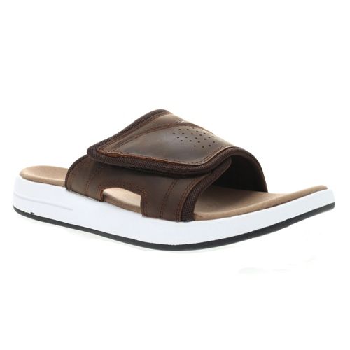 Leather Flip Flops with Memory Foam