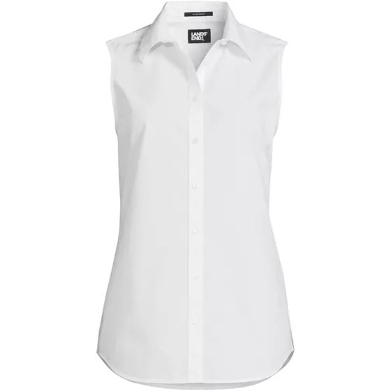 Women's Plus Size No Iron Sleeveless Shirt - primary