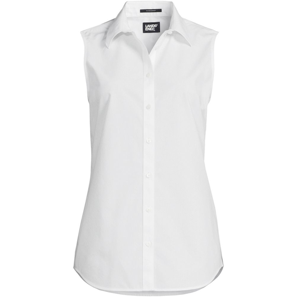 Women's No Iron Sleeveless Shirt | Lands' End