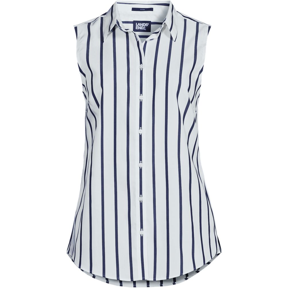 Women's No Iron Sleeveless Shirt | Lands' End