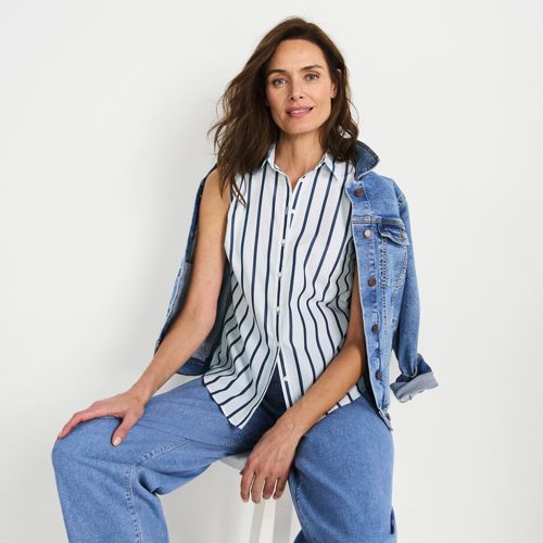 Women's No Iron Sleeveless Shirt - image 5