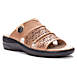 Propet Women's Gertie Cutout Leather Comfort Slide Sandals, Front