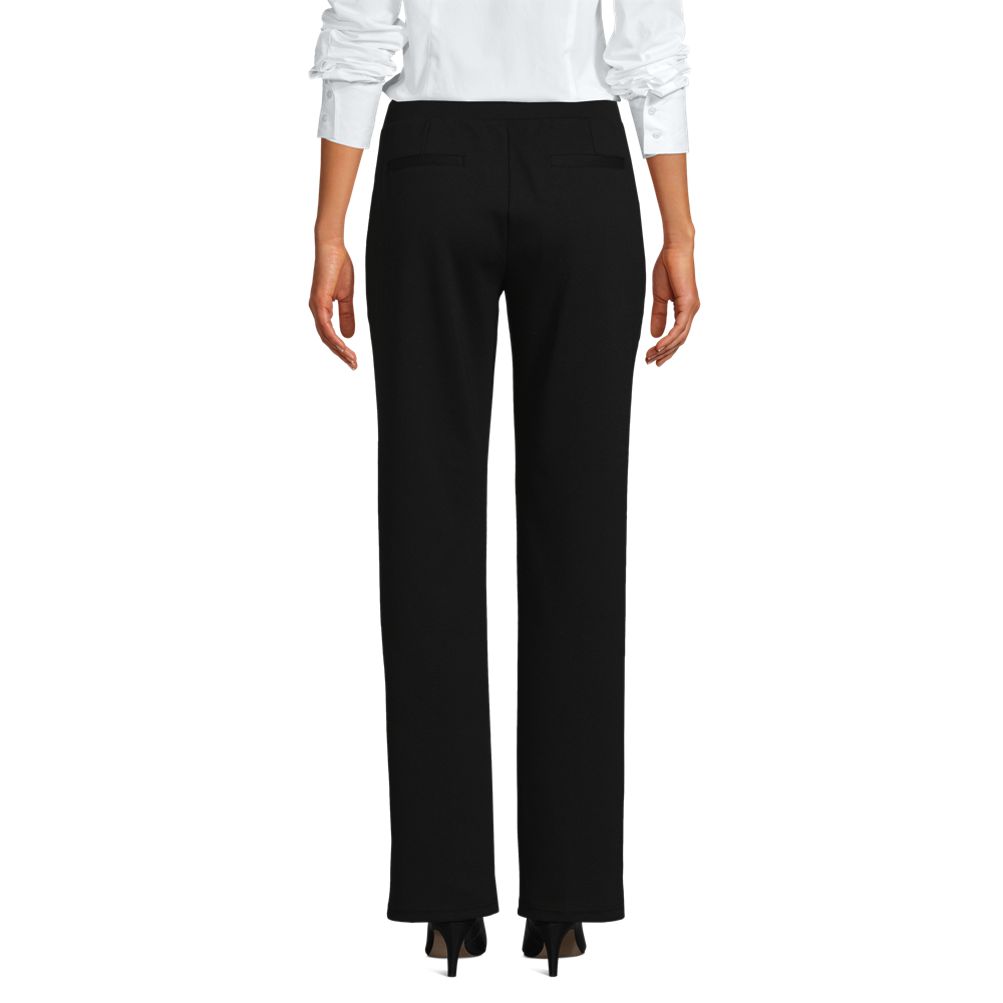 Women's Pintuck Straight Leg Ponte Pants