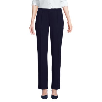 Women's Pintuck Straight Leg Ponte Pants - image 1