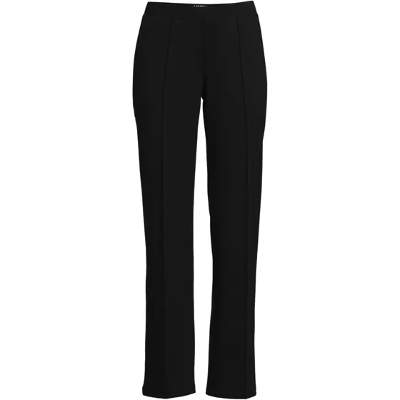 Women's Plus Size Pintuck Straight Leg Ponte Pants - primary