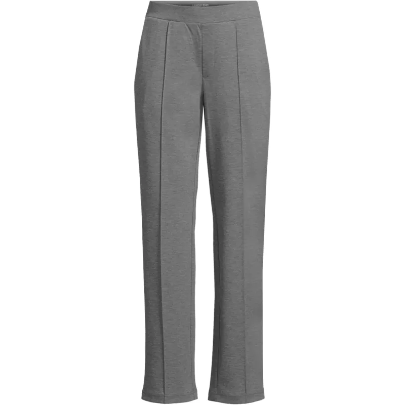 Women's Pintuck Straight Leg Ponte Pants, Front