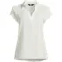 Women's Short Sleeve Split Neck Crepe Blouse, Front