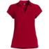 Women's Petite Short Sleeve Split Neck Crepe Blouse, Front