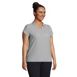 Women's Plus Size Short Sleeve Split Neck Crepe Blouse, alternative image