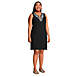 Women's Plus Size Embroidered Cotton Jersey Sleeveless Swim Cover-up Dress, alternative image