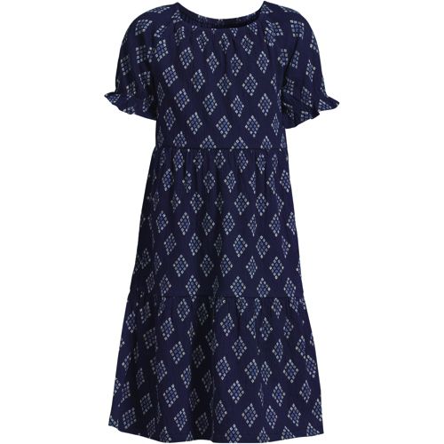 Floral Print Dress Lands' End