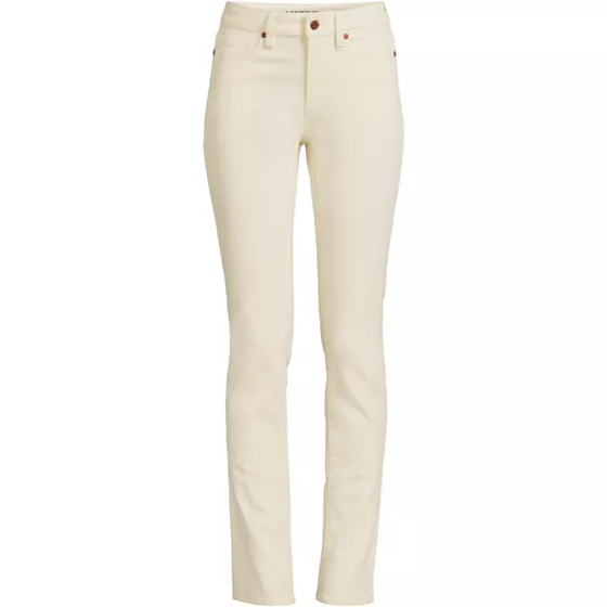 Women's Plus Size Recycled Denim Mid Rise Straight Leg Jeans - primary