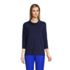 Women's 3/4 Sleeve Light Weight Jersey Cowl Neck Top, Front