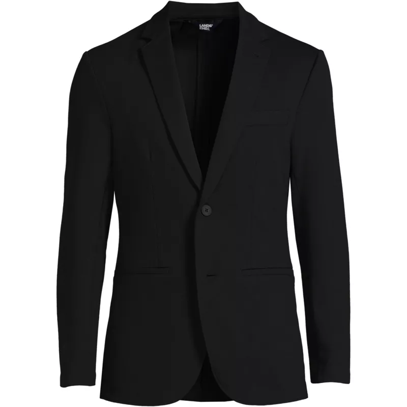 Men's Ponte Knit Blazer, Front