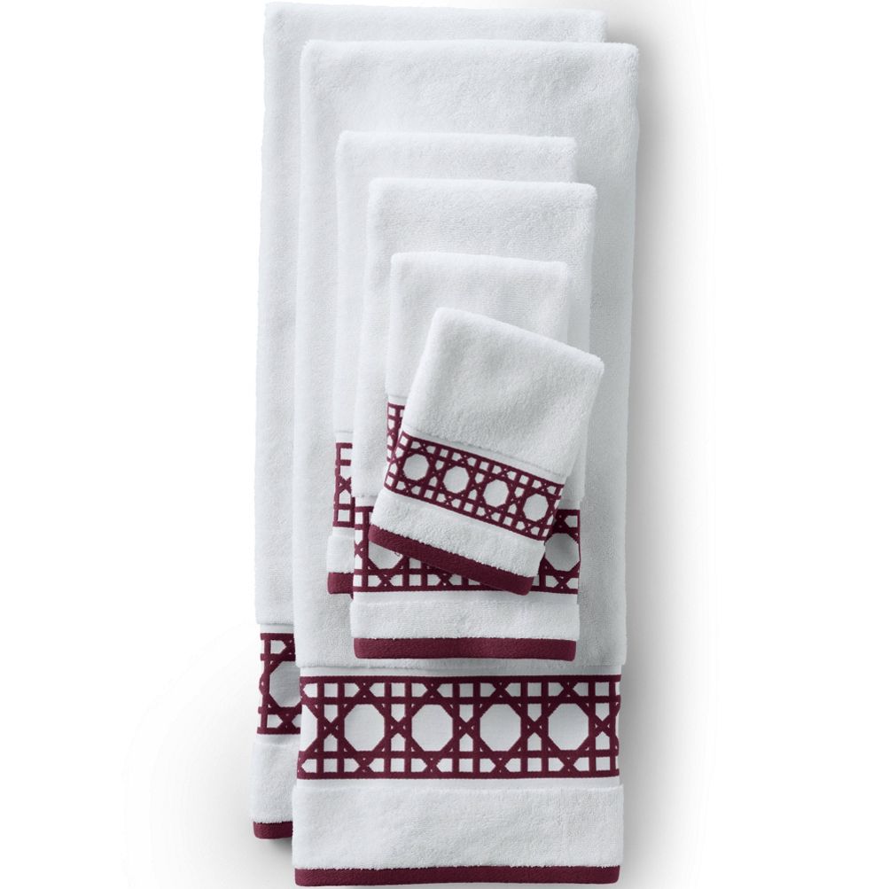 6 Piece Jacquard Woven Towel Sets Include 2 Bath Towels, 2 Hand