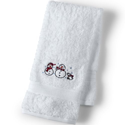 Cotton Waffle Hand Towel - Lands' End - Tan