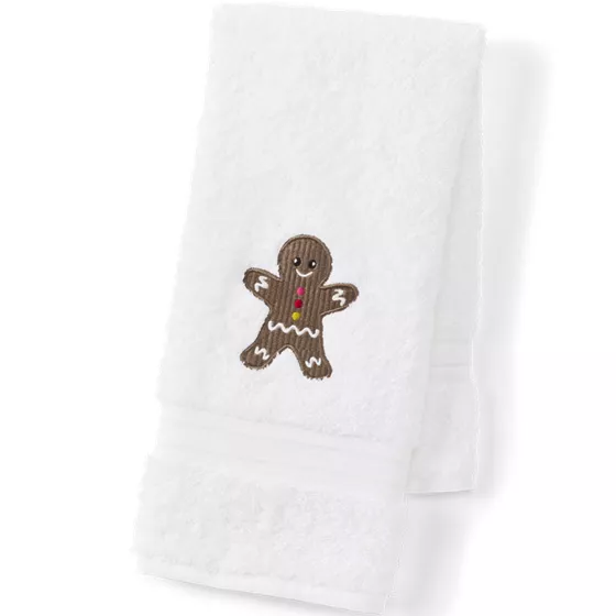 Seasonal Cotton Embroidered Hand Towel - primary