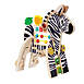 Manhattan Toy Safari Zebra Wooden Toddler Activity Center, Front