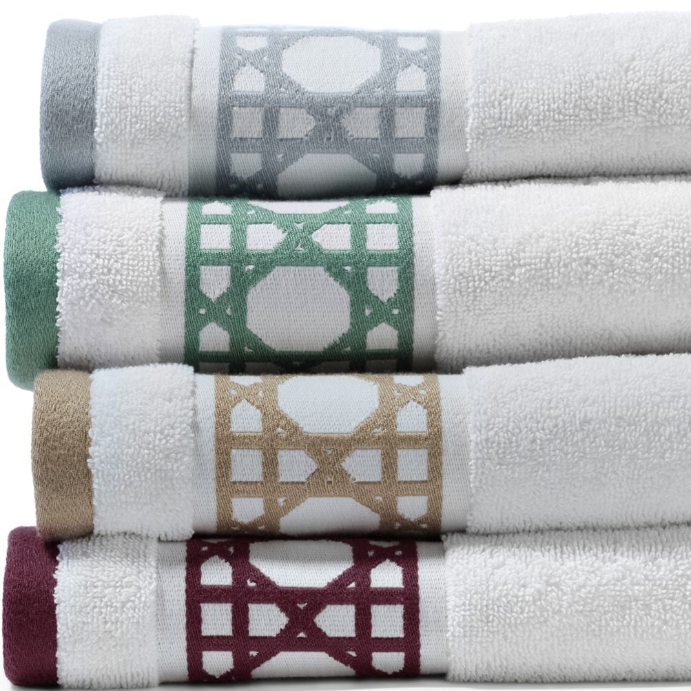 Texere 100% Organic Cotton Diamond Jacquard Towel Set