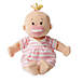 Manhattan Toy Baby Stella 15" Plush Baby Doll with Pink Striped Onesie, alternative image
