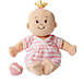 Manhattan Toy Baby Stella 15" Plush Baby Doll with Pink Striped Onesie, Front