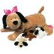 Manhattan Toy Nursing Nana Dog Stuffed Animal with Plush Puppies, Front