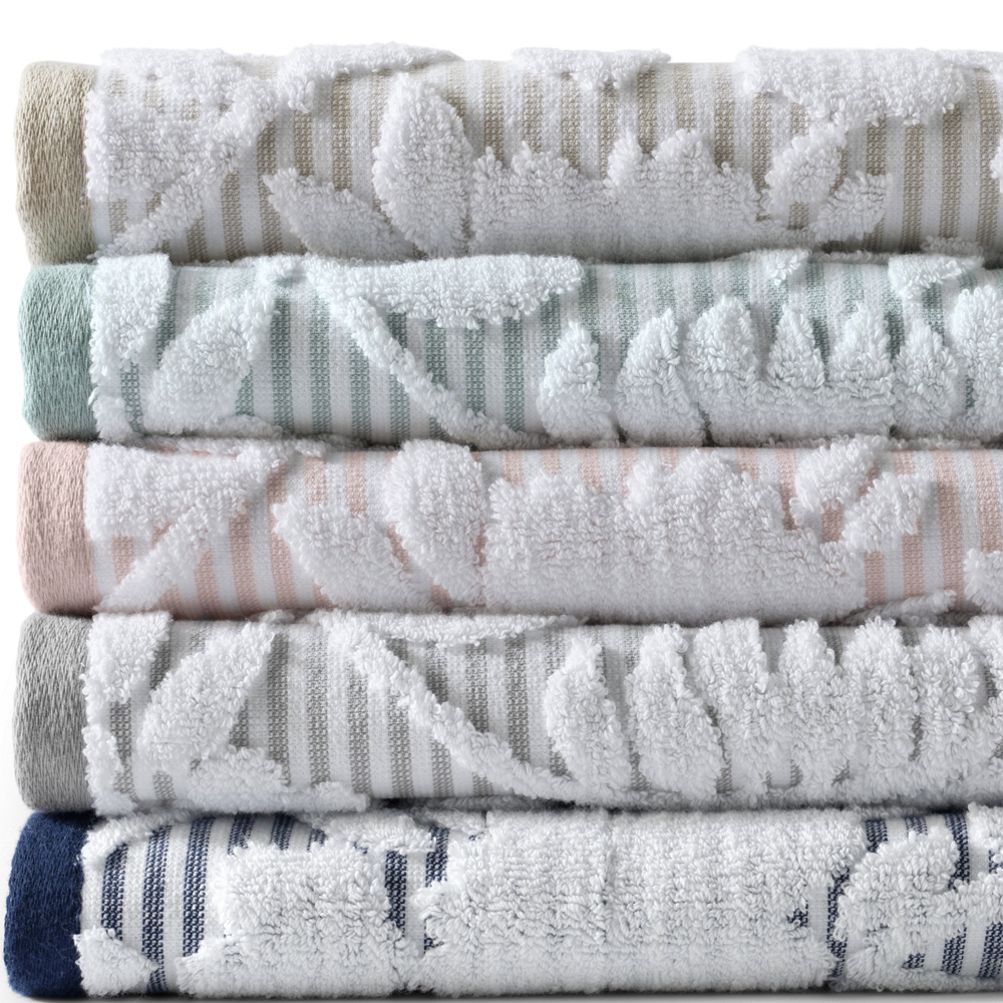 Cotton Sculpted 6 Piece Bath Towel Set Lands End