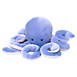 Manhattan Toy Sourpuss Velveteen Sea Life Octopus Stuffed Animal, Front