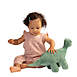 Manhattan Toy Stomper Velveteen Brontosaurus Dinosaur Stuffed Animal, alternative image