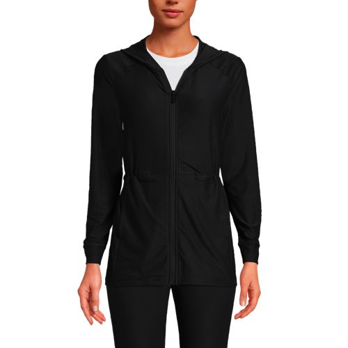 Women Plain Reversible Lightweight Long Sweatshirts - BLACK - Decathlon