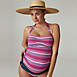 Pez D'Or Women's Maternity Oaxaca Striped Halter Two Piece Tankini Swimsuit Set, alternative image