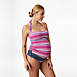 Pez D'Or Women's Maternity Oaxaca Striped Halter Two Piece Tankini Swimsuit Set, Front