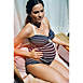 Pez D'Or Women's Maternity San Marino Striped Bandeau Halter Two Piece Tankini Swimsuit Set, alternative image
