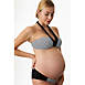 Pez D'Or Women's Maternity Montego Bay Textured Bandeau Halter Two Piece Bikini Swimsuit Set, alternative image