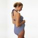 Pez D'Or Women's Maternity Rimini Textured Striped Bandeau Halter One Piece Swimsuit, alternative image