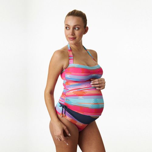 Maternity Tankini Swimsuits Sets Front Knotted Bathing Suits Cami Top &  Shorts For Pregnancy Women