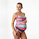 Pez D'Or Women's Maternity Aztec Halter Two Piece Tankini Swimsuit Set, Front
